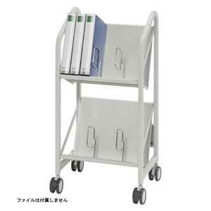 クラウン ファイルサポートワゴン 2段タイプ W473mm CR-FSW240-W