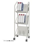 クラウン ファイルサポートワゴン 3段タイプ W462mm CR-FSW340-W