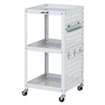 山金工業 コンビニワゴン パールピンク パンチングパネル付 WCLP-3-P