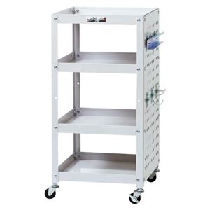 山金工業 コンビニワゴン パールピンク パンチングパネル付 WCLP-4-P