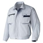 カンセン 長袖ブルゾン M シルバーグレー×ネイビー 6321-003M