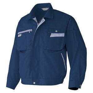 カンセン 長袖ブルゾン L ネイビー×ミストバイオレット 6321-008L