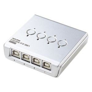 サンワサプライ USB2.0手動切替器（4回路） SW-US24N