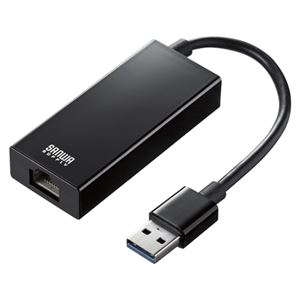 サンワサプライ Gigabit対応USB-LANアダプタ LAN-ADUR3GHBK