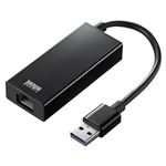 サンワサプライ Gigabit対応USB-LANアダプタ LAN-ADUR3GHBK