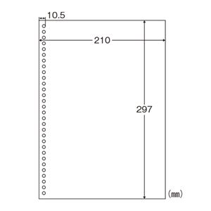ヒサゴ マルチプリンタ帳票 A4 白紙 30穴 BPE2049