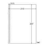 ヒサゴ マルチプリンタ帳票 A4 白紙 30穴 BPE2049