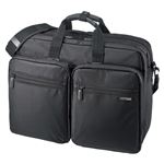 サンワサプライ 3WAYビジネスバッグ ブラック （出張用 大型） BAG-3WAY22BK