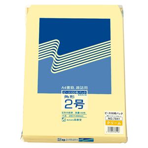 高春堂 ハーフトーン封筒 角2 クリーム 100枚×5 Lシーム 7841