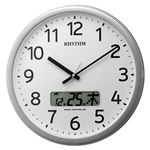 リズム時計工業 電波掛時計 プログラムカレンダー01SR 4FNA01SR19
