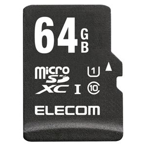 エレコム 高耐久microSDXCメモリカード 64GB MF-AMR064GU11／H