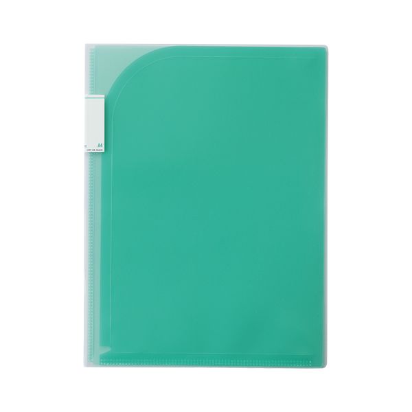 【商品名】 （まとめ） LIHIT LAB Avanti 4ポケットホルダー A4（A3・2ツ折） 緑 F-3411-7 ミドリ 【×10セット】 [ F-3411-7 ミドリ ] 関連ワード:生活用