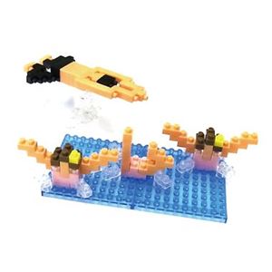 nanoblock（ナノブロック） カワダ NBCB-001 nanoblock×大図まこと 水泳（シンクロナイズドスイミング＆平泳ぎ）