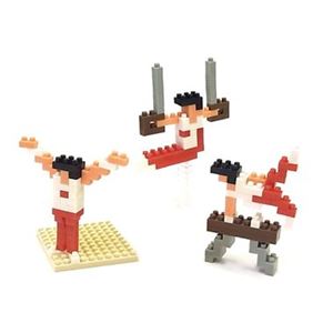 nanoblock（ナノブロック） カワダ NBCB-005 nanoblock×大図まこと 体操（あん馬＆吊り輪＆床）