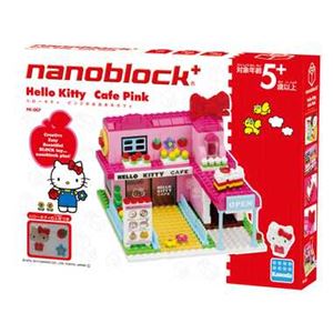 ナノブロックプラス カワダ PK-007 nanoblock+ ハローキティ ピンクのおおきなカフェ