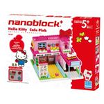 【訳あり・在庫処分】ナノブロックプラス カワダ PK-007 nanoblock+ ハローキティ ピンクのおおきなカフェ