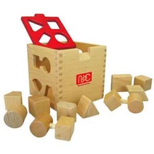 ニチガンオリジナル BB36 ドロップインザボックス3 【つみき・木製玩具】 - 拡大画像