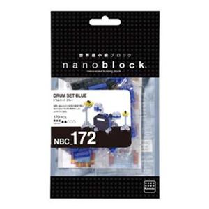 カワダ NBC_172 ドラムセット ブルー nanoblock（ナノブロック） - 拡大画像