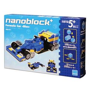 カワダ PBS-011 nanoblock+ フォーミュラカー ブルー 【知育玩具】 商品画像