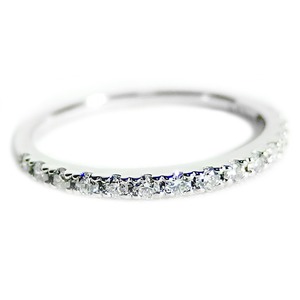 【鑑別書付】プラチナPT900　天然ダイヤモンドリング　ダイヤ0.20ct　ハート&キューピット（H&C）　11.5号　Goodアップ　Hアップ　SIアップ　ハーフエタニティリング