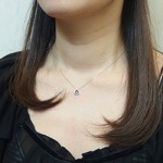 ダイヤモンドペンダント/ネックレス 一粒 K18 ホワイトゴールド 0.2ct ダンシングストーン ダイヤモンドスウィングネックレス 揺れるダイヤが輝きを増す 雫モチーフ 揺れる ダイヤ 鑑別書付き