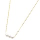 アコヤ真珠 ネックレス パールネックレス K18 ピンクゴールド 約5mm 約5ミリ珠 3個 あこや真珠 ペンダント シンプル パール 本真珠 - 縮小画像2