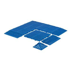 三甲(サンコー) サンスノコ(すのこ板/敷き板) 310mm×310mm 樹脂製 コーナー #660-2 ブルー(青) - 拡大画像