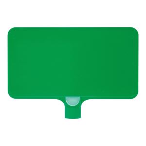 三甲(サンコー) カラーサインボード 【横型 無地】 ABS製 グリーン(緑) - 拡大画像