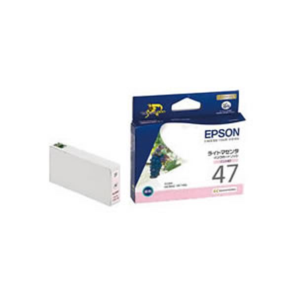 (業務用5セット)(純正品) EPSON エプソン インクカートリッジ/トナーカートリッジ (ICLM47 LM ライトマゼンタ) ×5セット b04