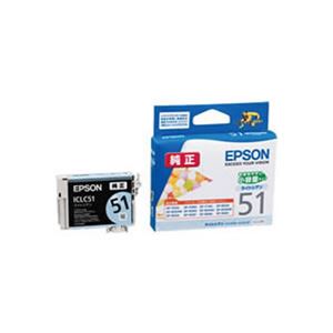 【 業務用 5セット 】【 純正品 】 EPSON エプソン ICLC51 LC ライトシアン ×5セット - 拡大画像