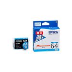 【純正品】 EPSON(エプソン) ICC64 インクカートリッジ シアン