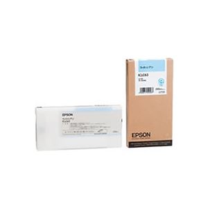 【 純正品 】 EPSON エプソン ICLC63 インクカートリッジ ライトシアン  - 拡大画像