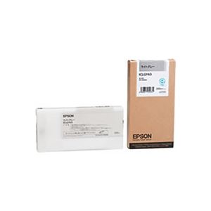 【 純正品 】 EPSON エプソン ICLGY63 インクカートリッジ ライトグレー - 拡大画像