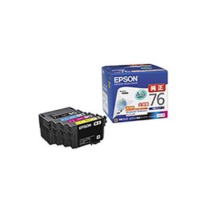 【 純正品 】 EPSON エプソン IC4CL76 インクパック 大容量 4 色 - 拡大画像