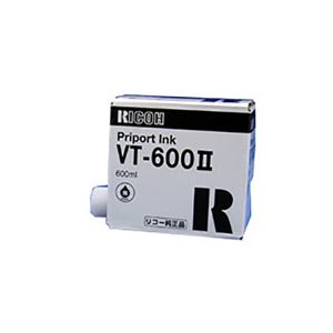 【 純正品 】 RICOH リコー 613449 プリポートインク VT-600 II クロ ブラック  - 拡大画像