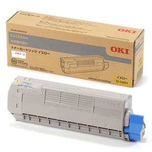 （業務用3セット） 【純正品】 OKI TC-C4DY1 トナーカートリッジ イエロー