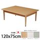 北欧デザインこたつテーブル 【コンフィ】 120×75cm こたつ 北欧 4尺長方形 日本製 国産 ナチュラル