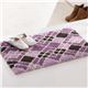スペイン製ウィルトン織マット Argyle〔アーガイル〕70×120cm 玄関マット 室内/屋内用 ラグ ウィルトン織 パープル