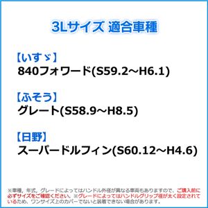 いすず(ISUZU) 840フォワード(S59.2～H6.1) ハンドルカバー/ステアリングカバー ヒョウ柄ブラウン 3L/適合ハンドルサイズ外径約49～50cm【キルト生地】 商品写真2