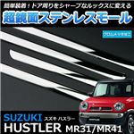 超鏡面ステンレスモール スズキ ハスラー MR31 MR41