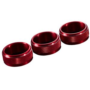 エアコンダイヤルリング レッド インプレッサXV GP2 GP3 GP6 GP7 GPE
