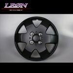 [LEON]13インチホイールカバー 4枚 汎用品 (マットブラック)