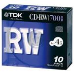 TDK CD-RW ＜700MB＞ 80X10S 10枚