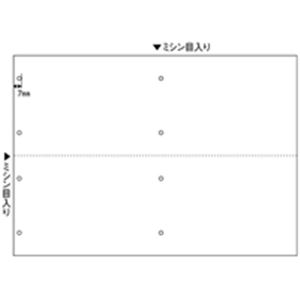 ヒサゴ プリンター帳票 BP2068 A4 白／4面8穴 100枚