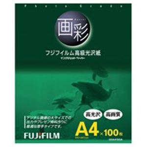 富士フィルム(FUJI) 高級光沢紙 画彩 G3A4100A A4 100枚