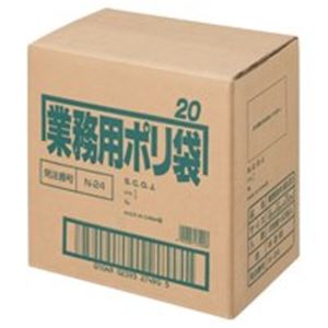 日本サニパック ポリゴミ袋 N-24 半透明 20L 10枚 60組 - 拡大画像
