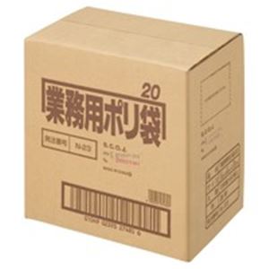 (業務用5セット) 日本サニパック ポリゴミ袋 N-23 透明 20L 10枚 60組 商品画像