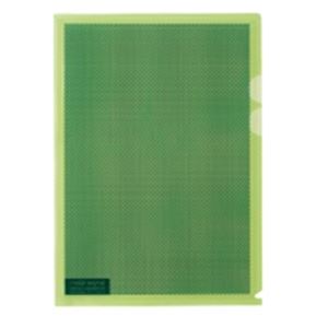 (業務用5セット) プラス カモフラージュホルダー A4 淡緑 100冊 - 拡大画像