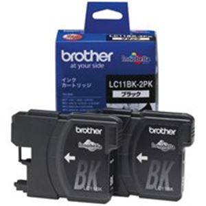 【純正品】 ブラザー工業(BROTHER) インクカートリッジ LC11BK-2PK 黒2個