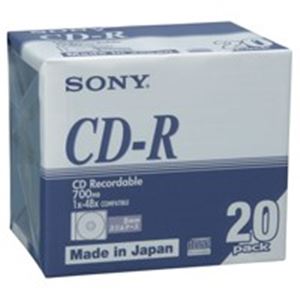 SONY(ソニー) CD-R ＜700MB＞ 20CDQ80DNA 6P 120枚 - 拡大画像